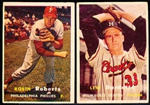 1957 Topps Bb- 2 Cards