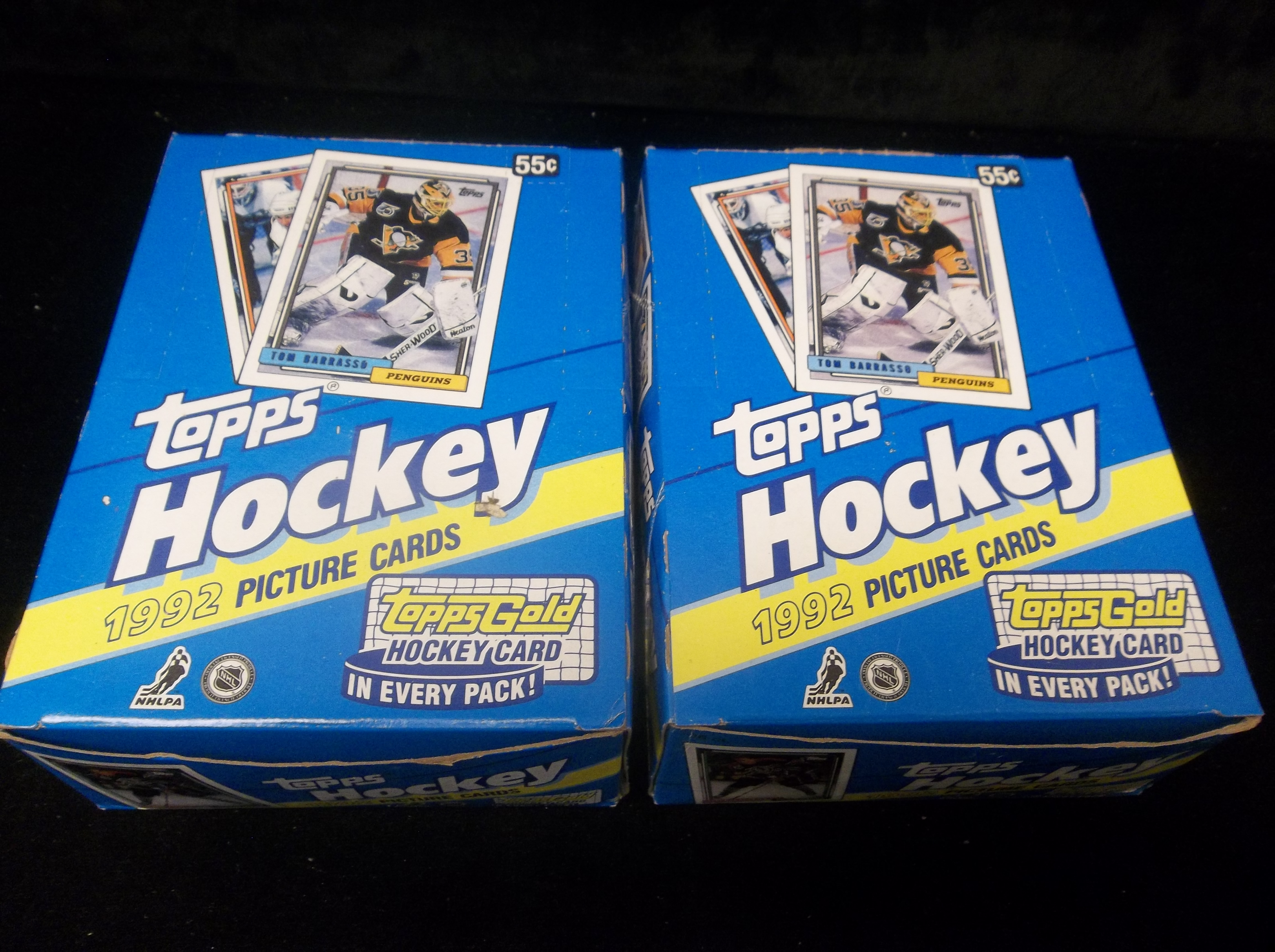 Lot detail 1992 93 topps hockey 2 unopened wax boxes