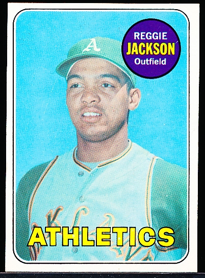 1969 Topps Bb- #260 Reggie Jackson, A’s- Rookie!