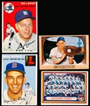 Four vintage Baseball Cards
