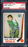 1969-70 O-Pee-Chee Hockey- #149 Gene Ubriaco, Seals- PSA Mint 9