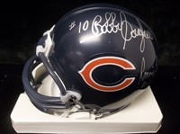 Autographed Chicago Bears Riddell Mini-Helmet- Signed by 4 Diff.