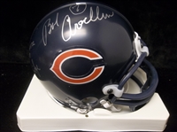 Autographed Chicago Bears Riddell Mini-Helmet- Signed by 4 Diff.