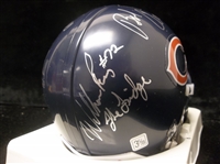 Autographed Chicago Bears Riddell Mini-Helmet- Signed by 4 Diff.