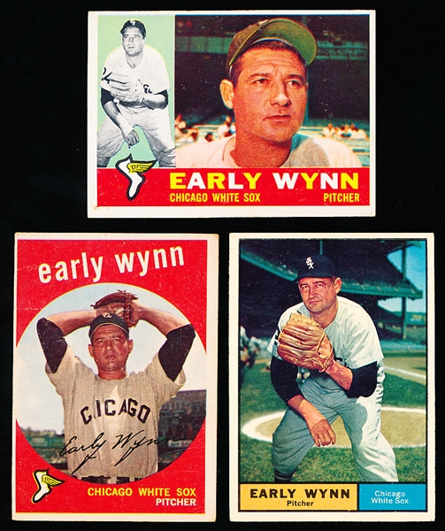 Early Wynn- 3 Cards