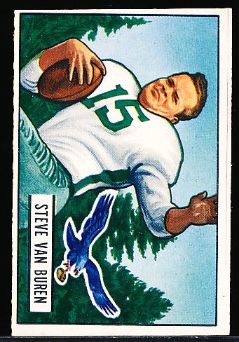1951 Bowman Football- #10 Steve Van Buren, Eagles
