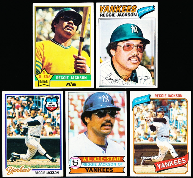 Reggie Jackson Lot- 9 Cards
