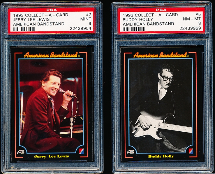 1993 Collect-A-Card- American Bandstand- 6 Diff- PSA Graded