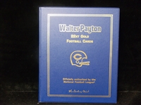 2000 Danbury Mint Walter Payton 22kt Gold Football Card Set of 4 in Special Collector Folder