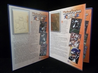 2000 Danbury Mint Walter Payton 22kt Gold Football Card Set of 4 in Special Collector Folder