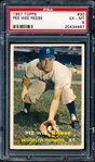 1957 Topps Baseball- #30 Pee Wee Reese, Dodgers- PSA Ex-Mt 6 
