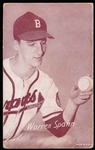 1947-66 Baseball Exhibit- Warren Spahn (“B” on Cap)
