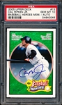 2005 Upper Deck Baseball Heroes- “Signature Emerald”- #13 Cal Ripken Jr., Orioles- #80/99- PSA Graded GEM MT 10! 