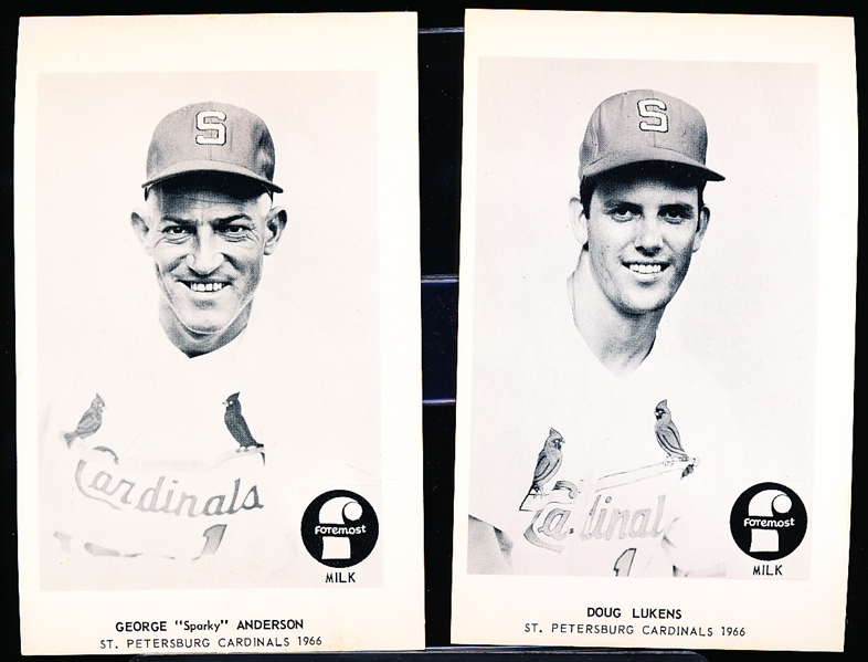 1966 Foremost Milk- St. Petersburg Cardinals- Minor League Baseball Set of 20