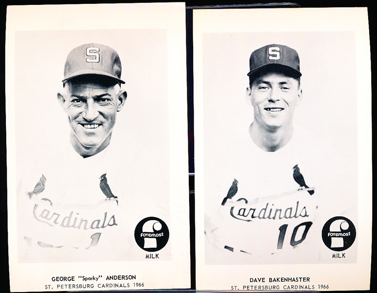 1966 Foremost Milk- St. Petersburg Cardinals- Minor League Baseball Set of 20