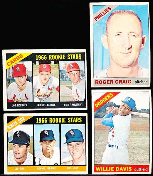 1966 Topps Bb- 4 Diff Hi#’s-