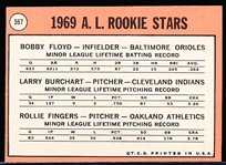 1969 Topps Bb- #597 Rollie Fingers RC