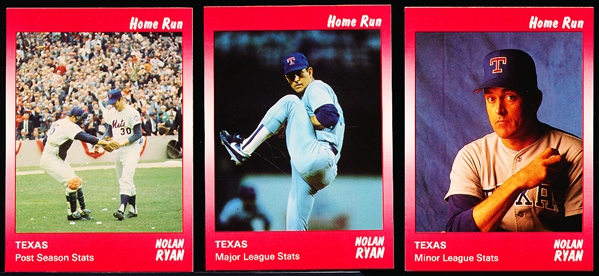 1991 Star Co- Nolan Ryan “Home Run” Set of 9- 7 Sets (#55-63)
