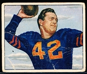 1950 Bowman Football- #27 Sid Luckman, Bears