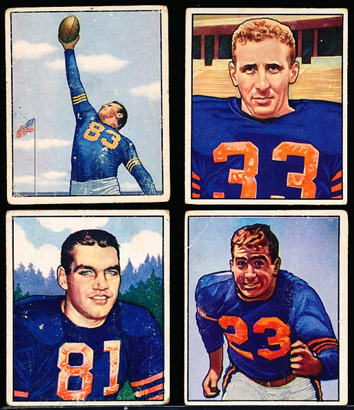 1950 Bowman Football- 4 Diff Chicago Bears