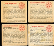 1950 Bowman Football- 4 Diff Chicago Bears