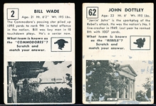1951 Topps Fb Magic- 2 Diff