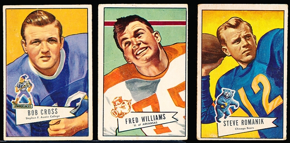 1952 Bowman Fb Small- 3 Diff