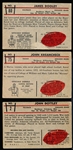 1953 Bowman Football- 3 Diff Chicago Bears