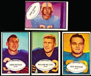 1953 Bowman Football- 4 Diff Chicago Bears