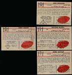 1953 Bowman Football- 4 Diff Chicago Bears