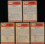 1955 Bowman Football- 5 Diff Chicago Bears