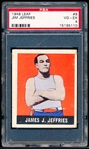 1948 Leaf Boxing- #9 Jim Jeffries- PSA Vg-Ex 4 