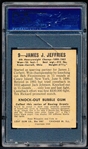 1948 Leaf Boxing- #9 Jim Jeffries- PSA Vg-Ex 4 