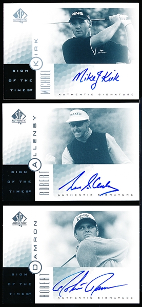 2001 SP Authentic Golf- Sign of the Times- 3 Diff