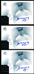 2001 SP Authentic Golf- Sign of the Times- K.J. Choi- 3 Cards