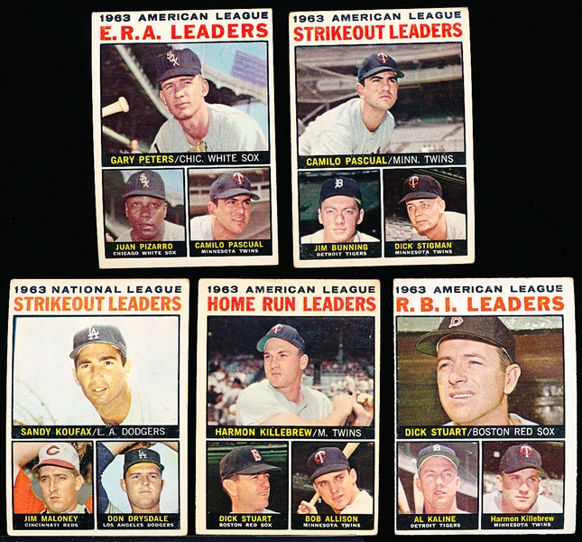 1964 Topps Bb- 12 Asst Leaders