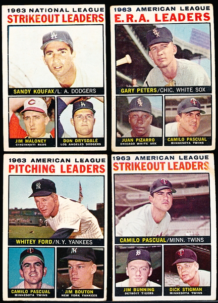 1964 Topps Bb- 11 Asst Leaders