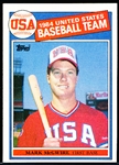1985 Topps Bsbl. #401 Mark McGwire OLY RC