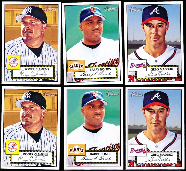 2001 Topps Heritage Bsbl.- 6 Diff. SP’s