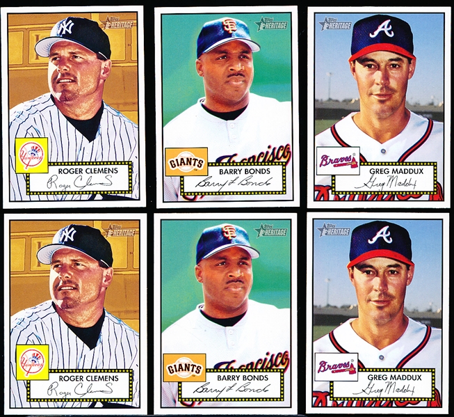 2001 Topps Heritage Bsbl.- 6 Diff. SP’s