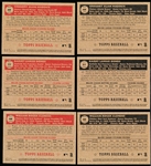 2001 Topps Heritage Bsbl.- 6 Diff. SP’s