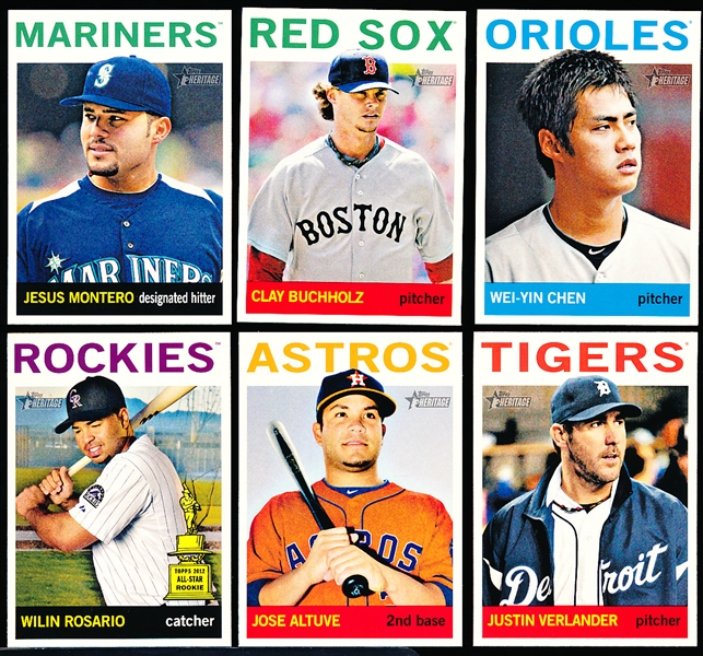 2013 Topps Heritage Bsbl.- 6 Diff. SP’s