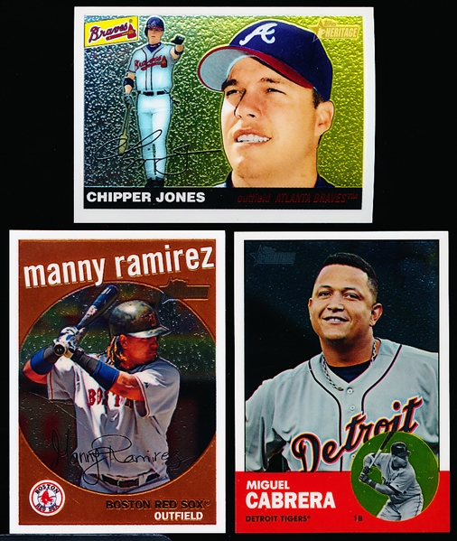 Clean-Up Lot of 2004-2012 Topps Heritage Bsbl. “Chrome”- 18 Diff