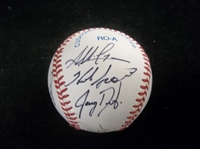 Autographed Official AL Bobby Brown Bsbl. by 6 with 4 Diff. Cleveland Indians