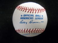Autographed Official AL Bobby Brown Bsbl. by 6 with 4 Diff. Cleveland Indians