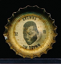 1964 Coke Caps Cleveland Browns Ftbl. #32 Jim Brown