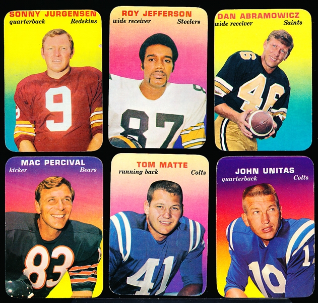 1970 Topps Super Glossy Ftbl.- 12 Diff.