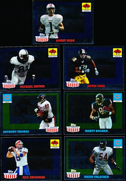 2003 Topps All-American Ftbl. “Silver Foil”- 7 Diff. Chicago Bears