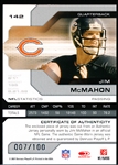 2007 Leaf Limited Ftbl. “Jersey” #142 Jim McMahon, Bears