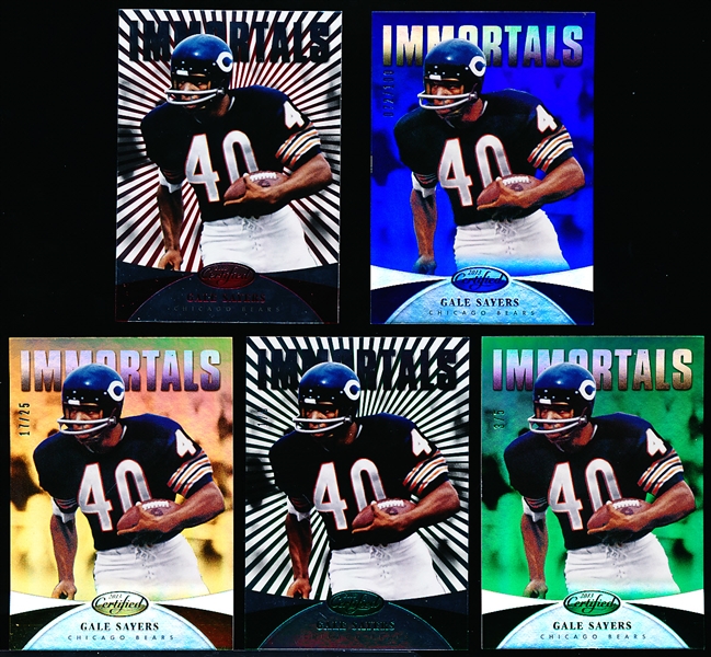 2013 Panini Certified Ftbl. #173 Gale Sayers, Bears- 9 Diff. Cards